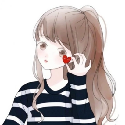超爱！白底微信漫画风女生头像来袭🎀 女生头像 第14张