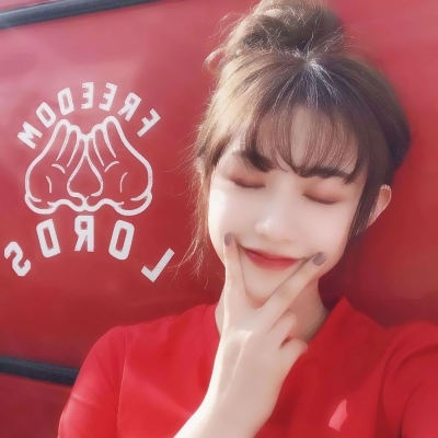 转运红色系女生真人头像来啦！ 女生头像 第6张