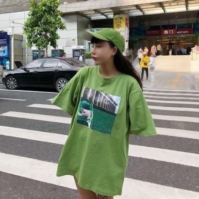 超绝！绿色系真人女生头像来袭🎀 女生头像 第11张