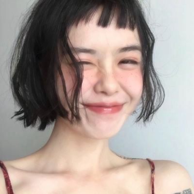 超爱小清新短发真人女生头像✨ 女生头像 第19张