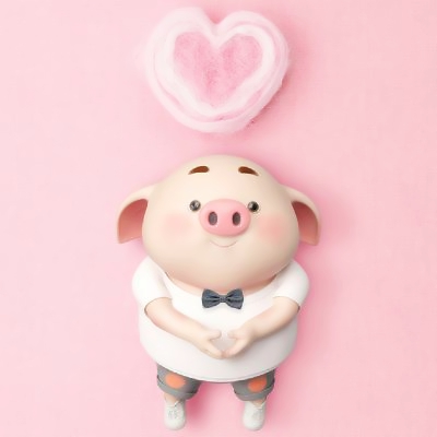 萌化啦!可爱超萌猪猪微信头像大集合🐷 动物头像 第19张 萌化啦!可爱超萌猪猪微信头像大集合🐷 动物头像 第19张