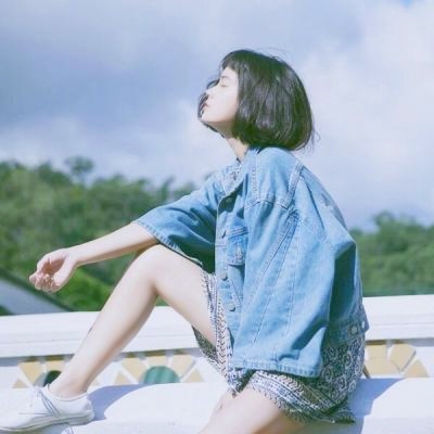 超爱小清新短发真人女生头像✨ 女生头像 第9张