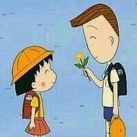 樱桃小丸子一对两张一左一右情侣头像🥰 情侣头像 第14张