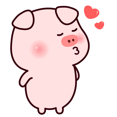 🐷超萌小猪情侣头像,一左一右配对超有爱 情侣头像 第1张 🐷超萌小猪情侣头像,一左一右配对超有爱 情侣头像 第1张
