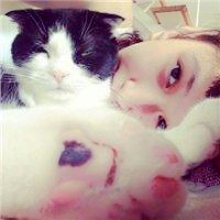 抱猫情侣头像一左一右💕超甜超有爱 情侣头像 第29张 抱猫情侣头像一左一右💕超甜超有爱 情侣头像 第29张
