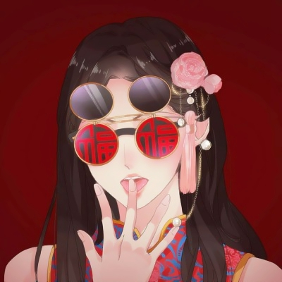 二次元红色系一男一女情侣头像大集合✨ 情侣头像 第4张