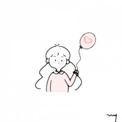 爱了！简笔画风格女生微信头像来袭🥰 女生头像 第1张