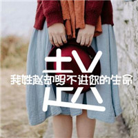 带字赵姓专属头像来咯👏 其它头像 第7张