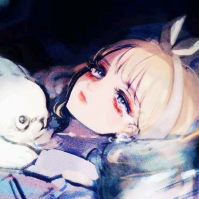 被暗黑系病态动漫女头拿捏住了🖤 女生头像 第9张