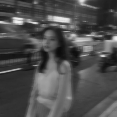 黑白模糊风女生头像来袭 女生头像 第6张