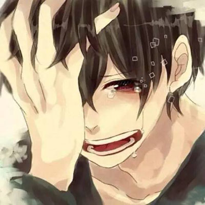狠狠共情！男生伤心哭泣动漫头像大全 男生头像 第13张