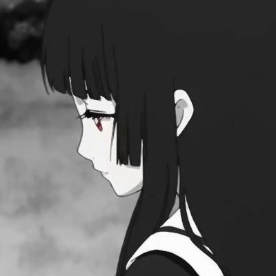 被暗黑系黑白动漫女生头像狠狠拿捏🤩 女生头像 第10张