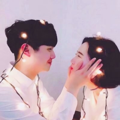 超甜🥰情侣头像真人版两张一对 情侣头像 第2张
