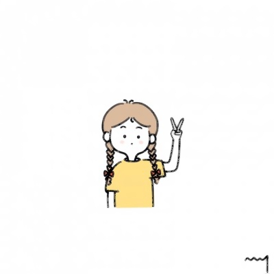 爱了！简笔画风格女生微信头像来袭🥰 女生头像 第6张