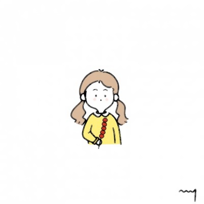 爱了！简笔画风格女生微信头像来袭🥰 女生头像 第5张