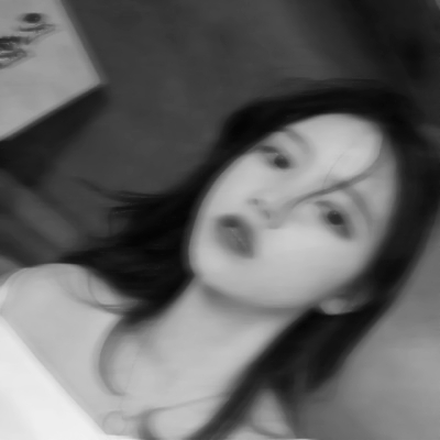 氛围感拉满！微信模糊感黑白女生头像图片 女生头像 第14张