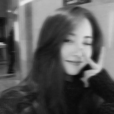 氛围感拉满！微信模糊感黑白女生头像图片 女生头像 第20张