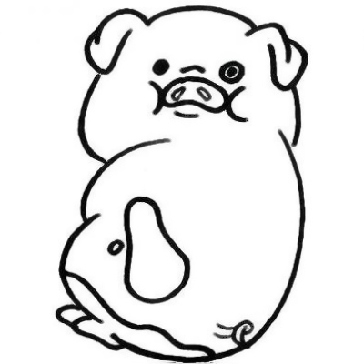 萌化啦🥰小猪头像简笔画图片大集合 动物头像 第3张 萌化啦🥰小猪头像简笔画图片大集合 动物头像 第3张