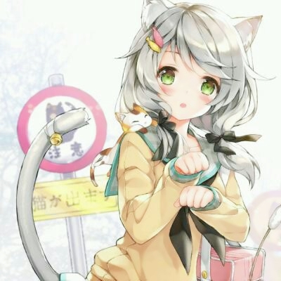 萌翻！猫耳女生动漫呆萌头像大全 女生头像 第9张