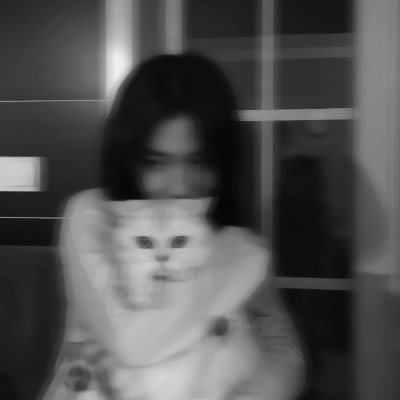 氛围感拉满！微信模糊感黑白女生头像图片 女生头像 第7张