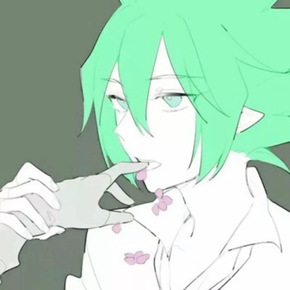 🌿动漫绿色系头发头像,清新到犯规! 其它头像 第11张 🌿动漫绿色系头发头像,清新到犯规! 其它头像 第11张