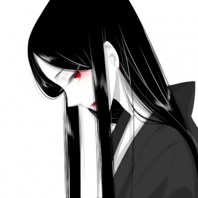 🌑绝美高清暗黑系病娇动漫女生头像大全 女生头像 第24张