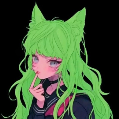 🌿动漫绿色系头发头像,清新到犯规! 其它头像 第9张 🌿动漫绿色系头发头像,清新到犯规! 其它头像 第9张