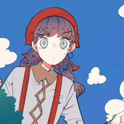 手绘漫画女孩头像合集 女生头像 第25张
