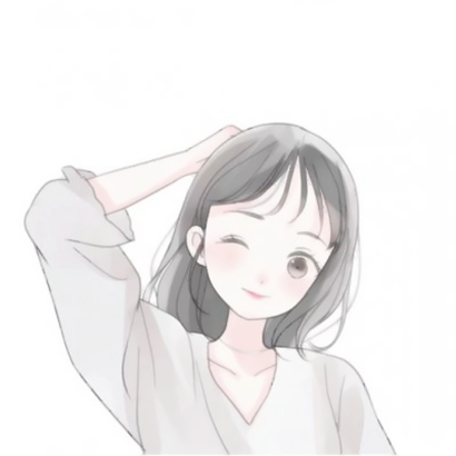 🎀必看！白底简约风动漫女生QQ头像 女生头像 第8张