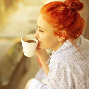 超全女生喝咖啡头像图片大集合 女生头像 第24张