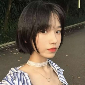 超绝的女生短发微信头像分享 女生头像 第5张