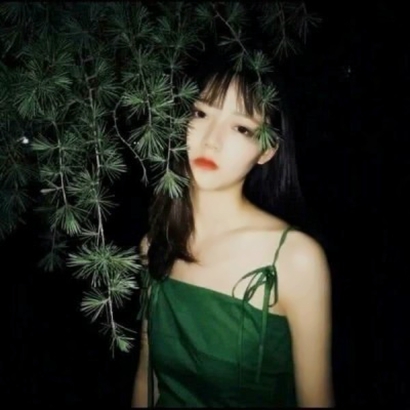 被这组绿色系女生高清QQ头像美哭啦 女生头像 第4张