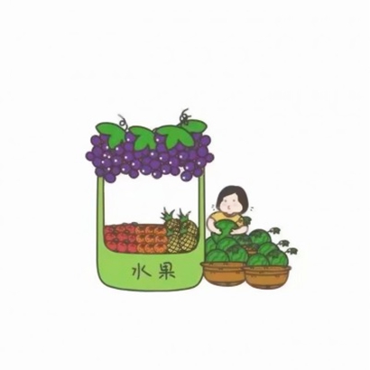 超萌手绘美食小摊位头像图片来袭 其它头像 第8张