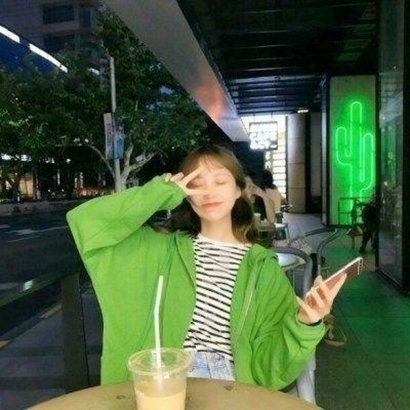 被这组绿色系女生高清QQ头像美哭啦 女生头像 第17张