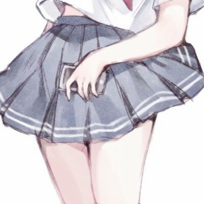 二次元女生动漫裙子部位头像｜细节控必存