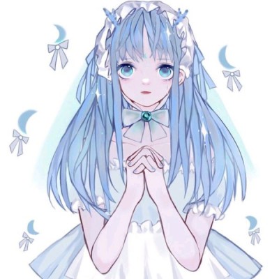 清新蓝色动漫女生头像｜治愈不撞款，少女心直接拉满 女生头像 第6张