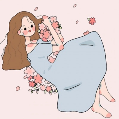 适合女孩的微信漫画头像｜清新治愈风
