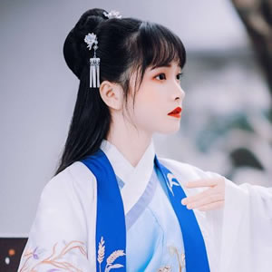 古风女闺蜜头像一对两张 汉服 / 襦裙造型 小众不撞款 女生头像 第3张