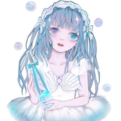 清新蓝色动漫女生头像｜治愈不撞款，少女心直接拉满 女生头像 第2张