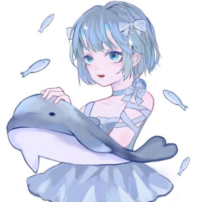 清新蓝色动漫女生头像｜治愈不撞款，少女心直接拉满 女生头像 第7张