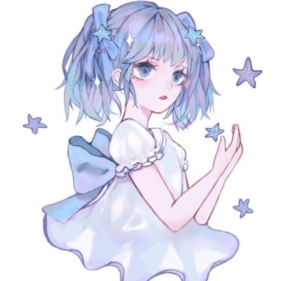 清新蓝色动漫女生头像｜治愈不撞款，少女心直接拉满 女生头像 第5张