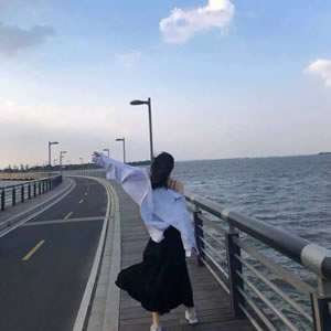 治愈系单人夕阳情侣头像 男女各一张 情侣专属 情侣头像 第17张