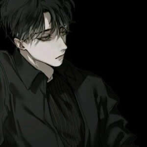 黑白酷动漫男生头像图片大全 高冷禁欲系男生 男生头像 第8张