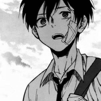 黑白丧感动漫男生头像高清 治愈emo专用男头 男生头像 第3张