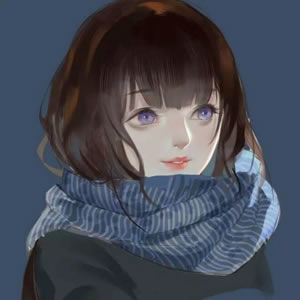 氛围感手绘女生头像 高级唯美有气质单人女 女生头像 第2张