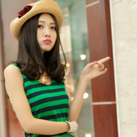 qq头像女生穿条纹衣服 个性条纹穿搭女生 女生头像 第19张 qq头像女生穿条纹衣服 个性条纹穿搭女生 女生头像 第19张