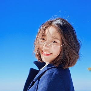蓝色小清新女生头像|干净治愈