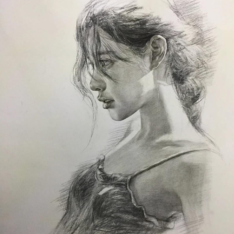 宝藏！美术素描头像高清临摹大图来袭 其它头像 第11张