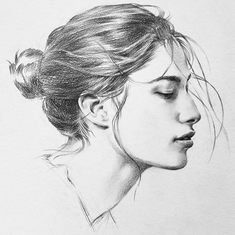 宝藏！美术素描头像高清临摹大图来袭 其它头像 第15张