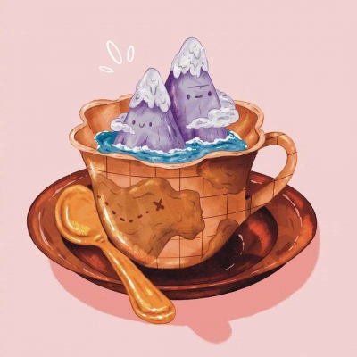 个性唯美甜品插画头像，美食诱惑挡不住！ 其它头像 第17张